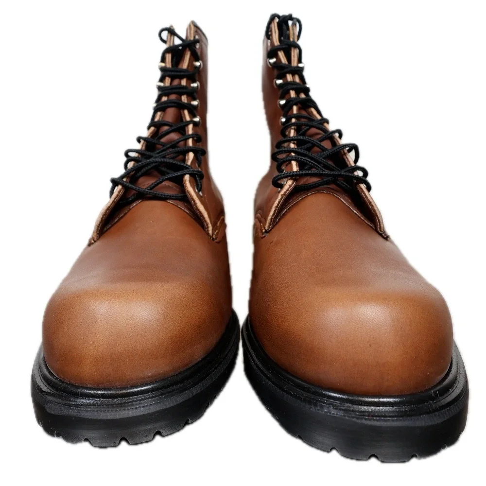 Red Wing Work Boots Mens 12 Brown Leather Insulated Lace Up Made In USA 1212 USA RED WING 1212 ROUND SOFT TOE WORK DAILY BOOT MULTIPLE  main image 2